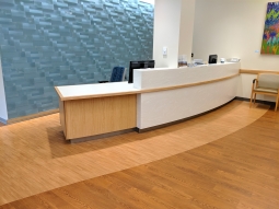 Reception desk with ADA